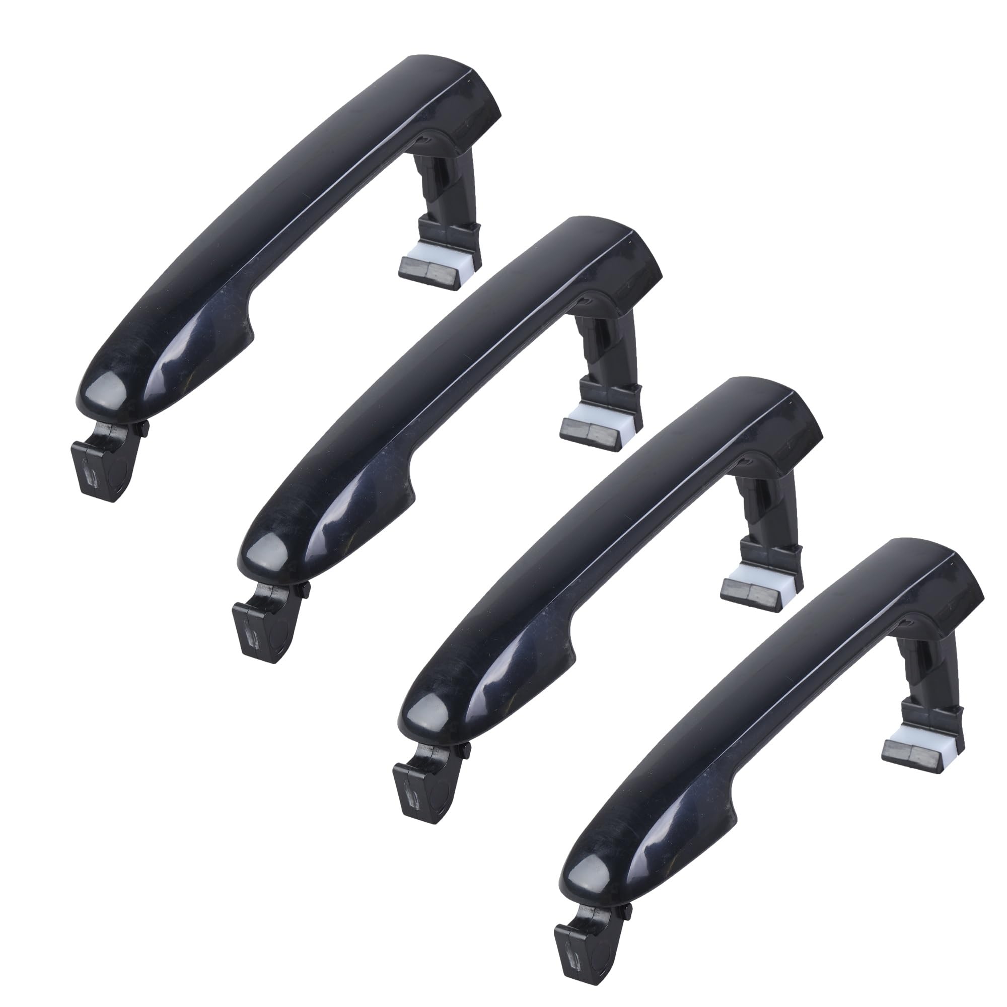 Kpuwers 4 Piece Exterior Door Handle Front Rear Left Right Outside Exterior Door Handle 82651-3K000 826513K000 For Hyundai For Sonata 2005-2010 Handles Replacement(4 Piece)