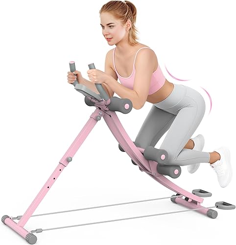 Vista 25 de Ab Workout Equipment, Ab Machine for Women, Adjustable Core Abdominal Exercise Fitness Equipment, Foldable Waist Trainer Ab Crunch Home Gym Systems