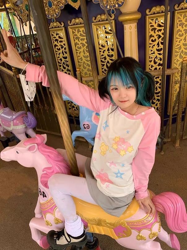 Y2k Stars Kawaii Shirt -Graphic Print Round Neck T Shirt Short Sleeve3