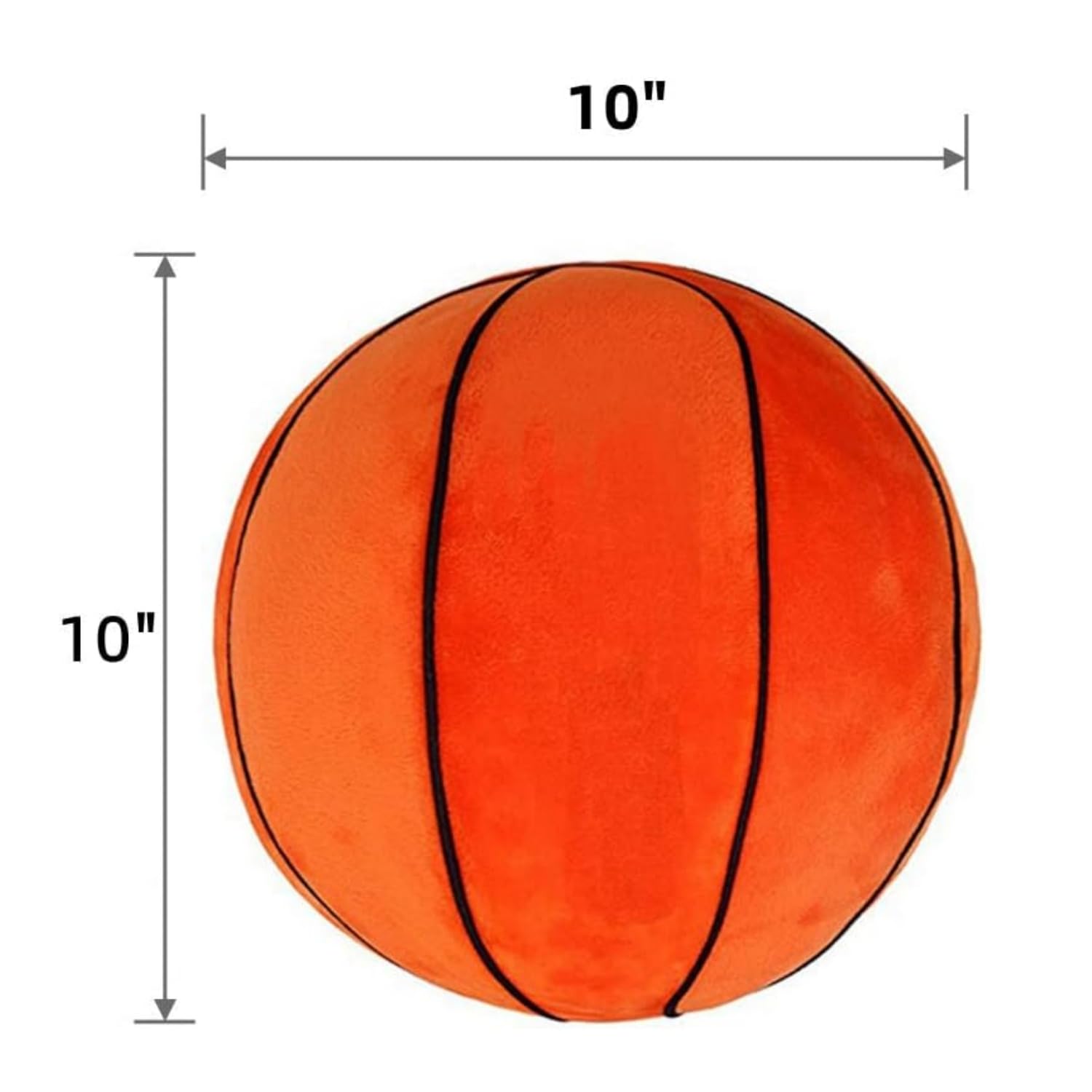 BESTonZON Pelota De Baloncesto De Peluche | Almohada Multiusos Para Sofá, Coche Y Cama | Decoración Deportiva Suave Y Segura | Regalo Para Niños Y Adultos