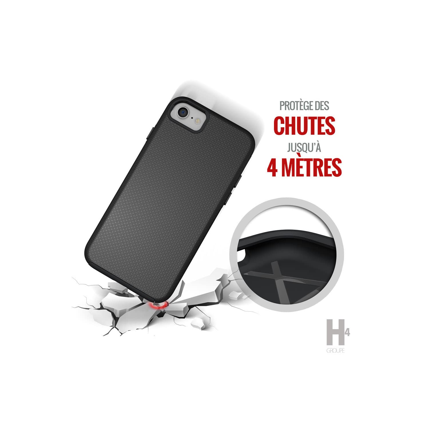 EIGER Coque Rigide Noire Ultra-renforcée Polycarbonate *Drop-Test 4 Metres* pour Samsung Galaxy A36 5G / A56 / A37 5G