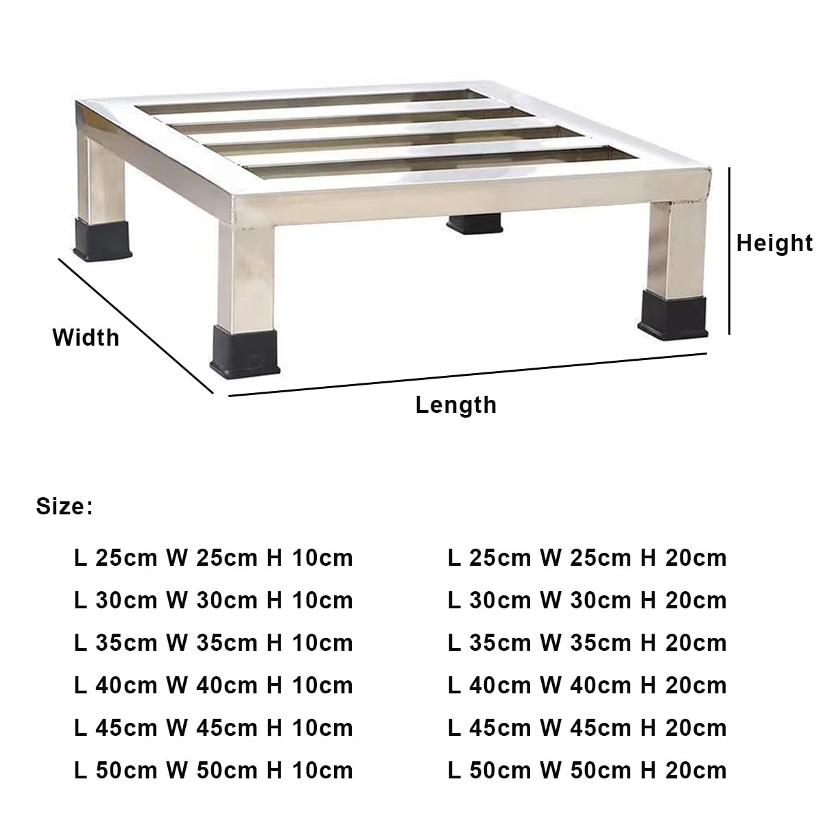Kit Sovrapposizione Lavatrice Asciugatrice Supporto Lavatrice Rialzo per Lavatrice Rialzo Lavatrice da Terra Base per Lavatrice 40x40x10cm