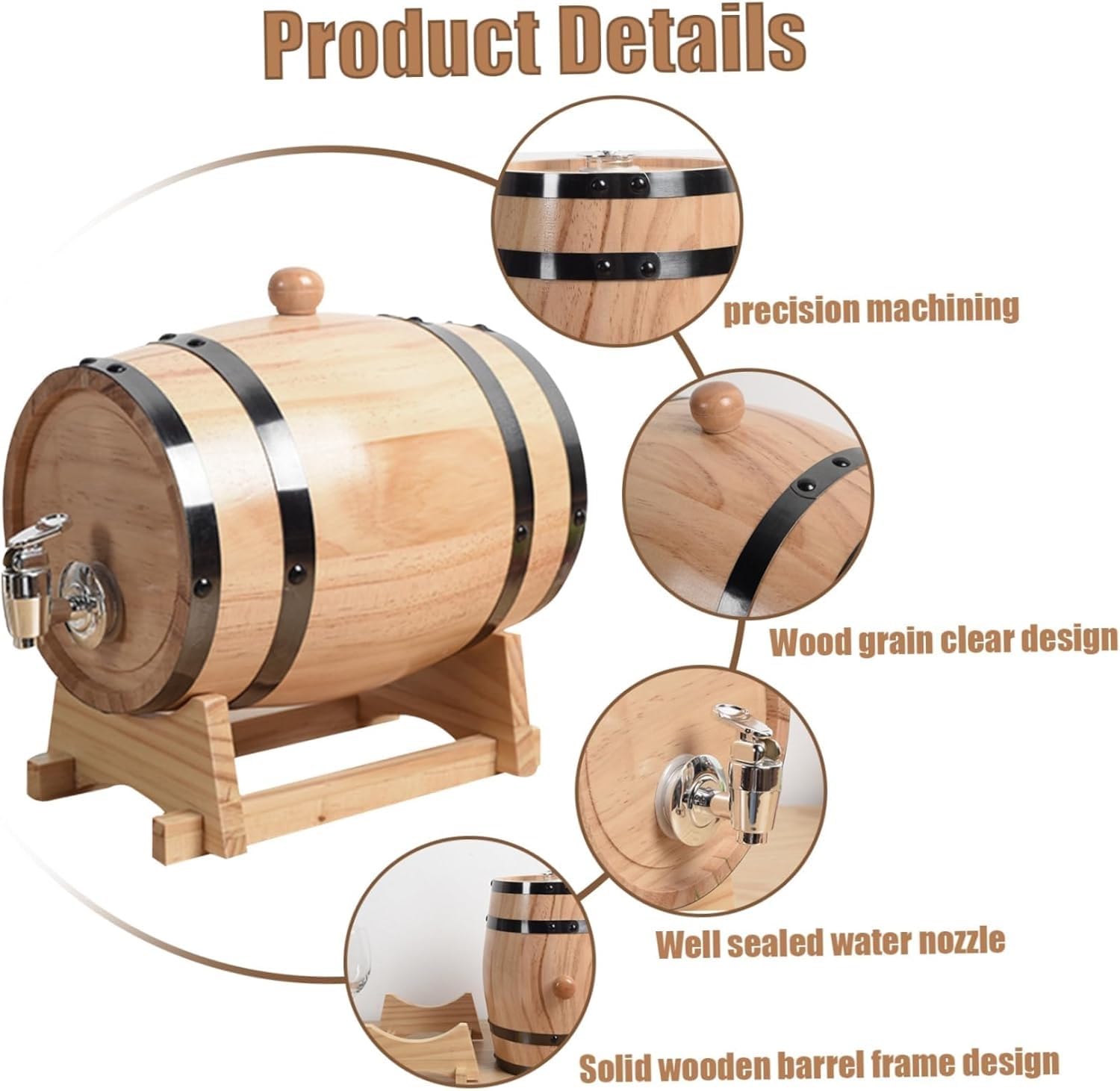 Amazon.co.jp: ウイスキー樽ディスペンサー、ウイスキー樽、ウイスキー