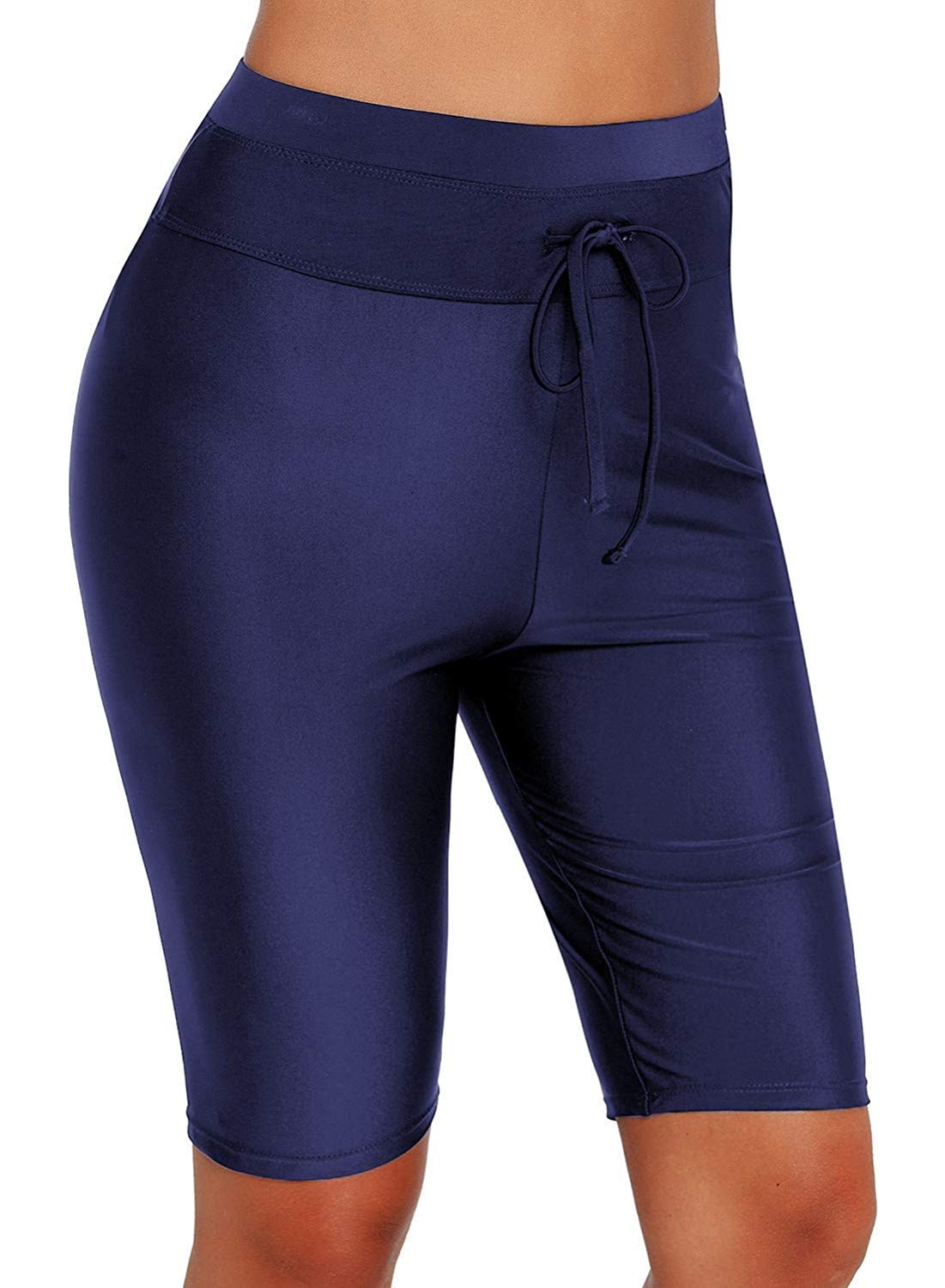 Womens Board Shorts Swimsuit Bottom High Waisted Tankini Long Sport Skinny Capris Swim Shorts - Review, Price and Buying Guide