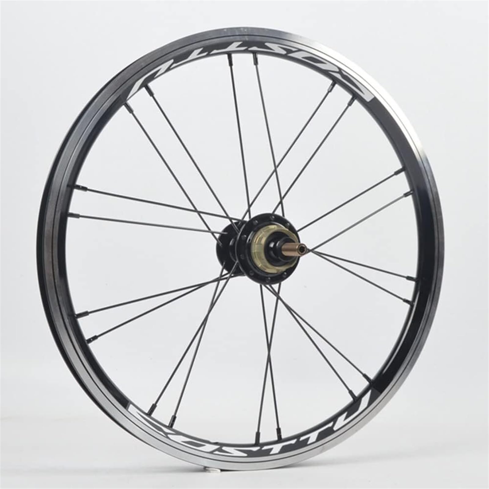 Ruedas Juego de Ruedas for Bicicleta de montaña Llanta de Bicicleta Freno en V Ruedas MTB Perno en buje de Eje sólido (Color: Negro 1 Pieza (Color : 16'' Red)