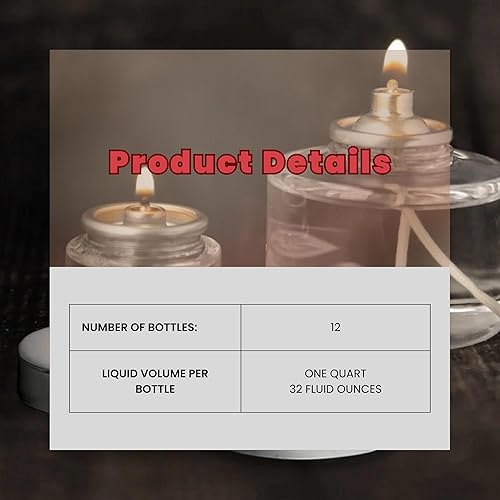 Miniatura 8 de Hollowick Lámpara de cera líquida, jarra de galón de combustible - HFO-GAL (4caja) - Transparente - NO para uso doméstico