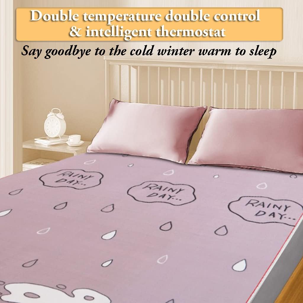 review SOYEN Relieve Fatigue Heated Blanket Fast Heating Electric Blanket Heated Blanket Twin with 4 Heating Levels & 4 Time Settings for Home Office Use Utility Savings