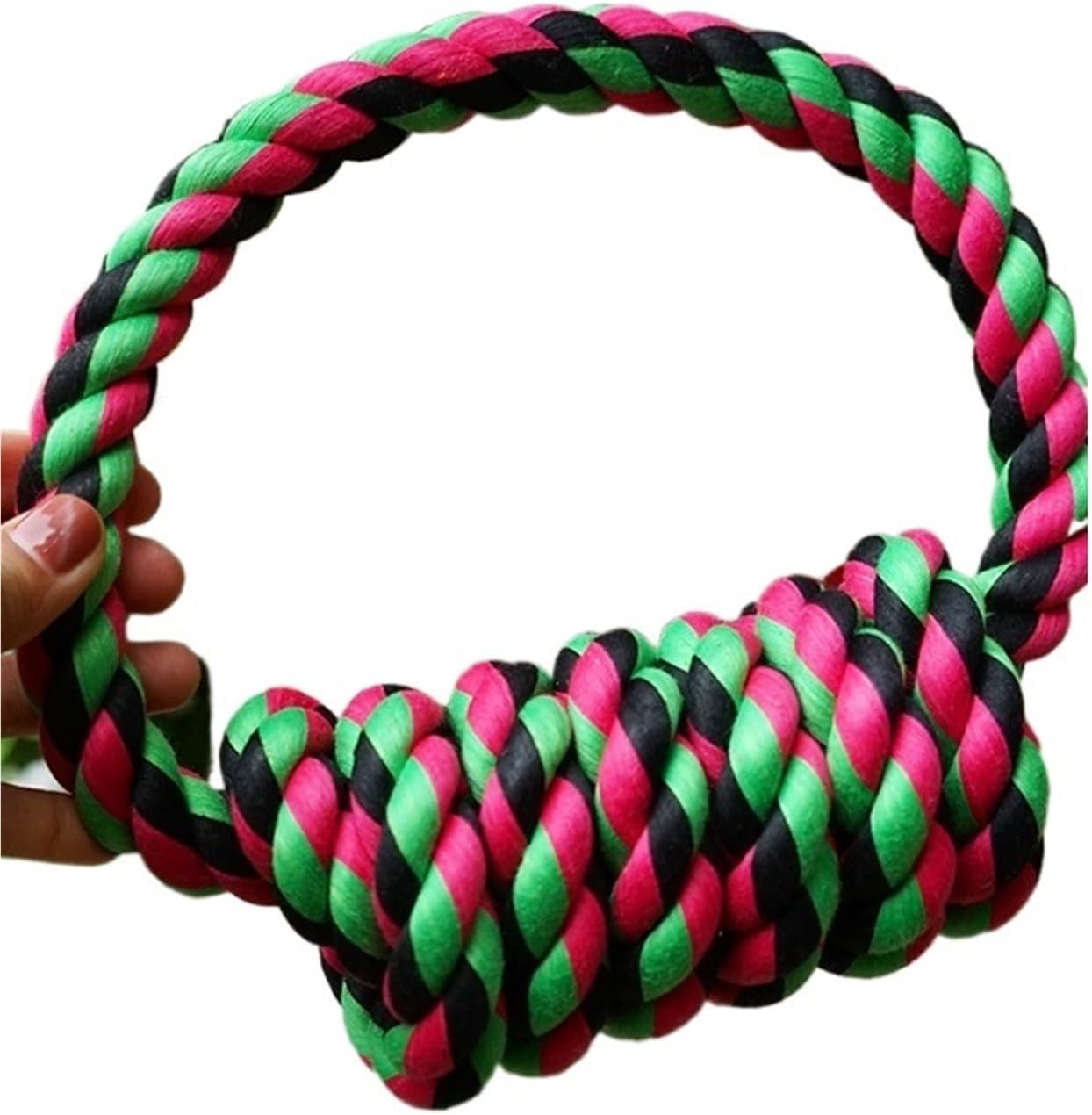 Interactive bite-Resistant pet Cotton Rope Plaything Teeth Cleaning Molar Stick Golden Retriever Samoyed Puppy Dog Plaything Knot