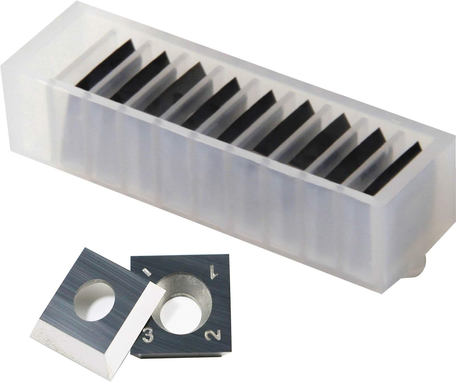 15mm x 15mm x 2.5mm -30 Degree Carbide Cutter Insert for Wood Lathe Turning, Woodworking Spiral Helical Planer Cutterheads - Box of 10