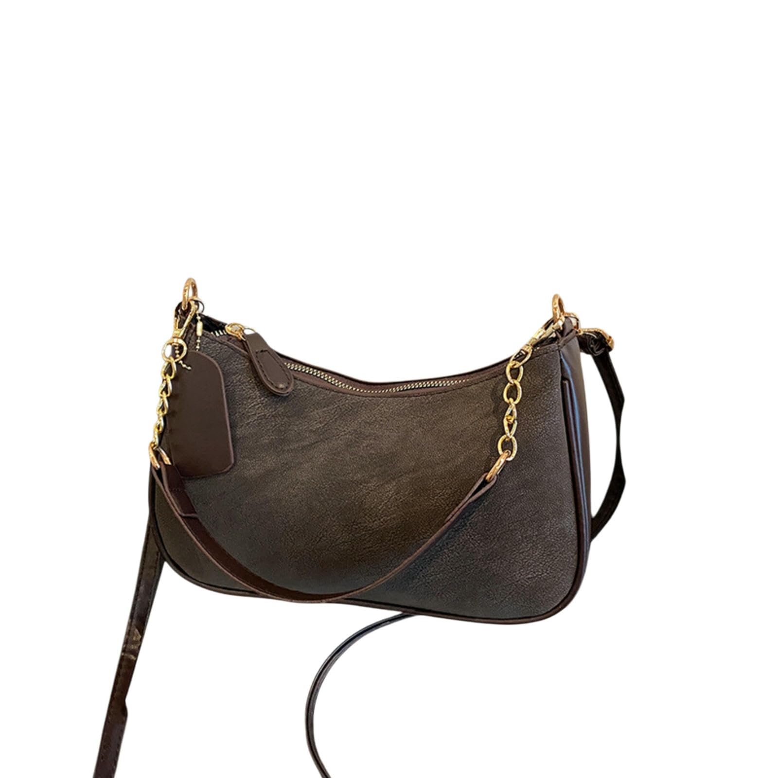 CYUCHENC crossbody bag Trendy, Western, Niche, Fashionable, Simple, Versatile One-shoulder Cross-body Handbag-coffee Color