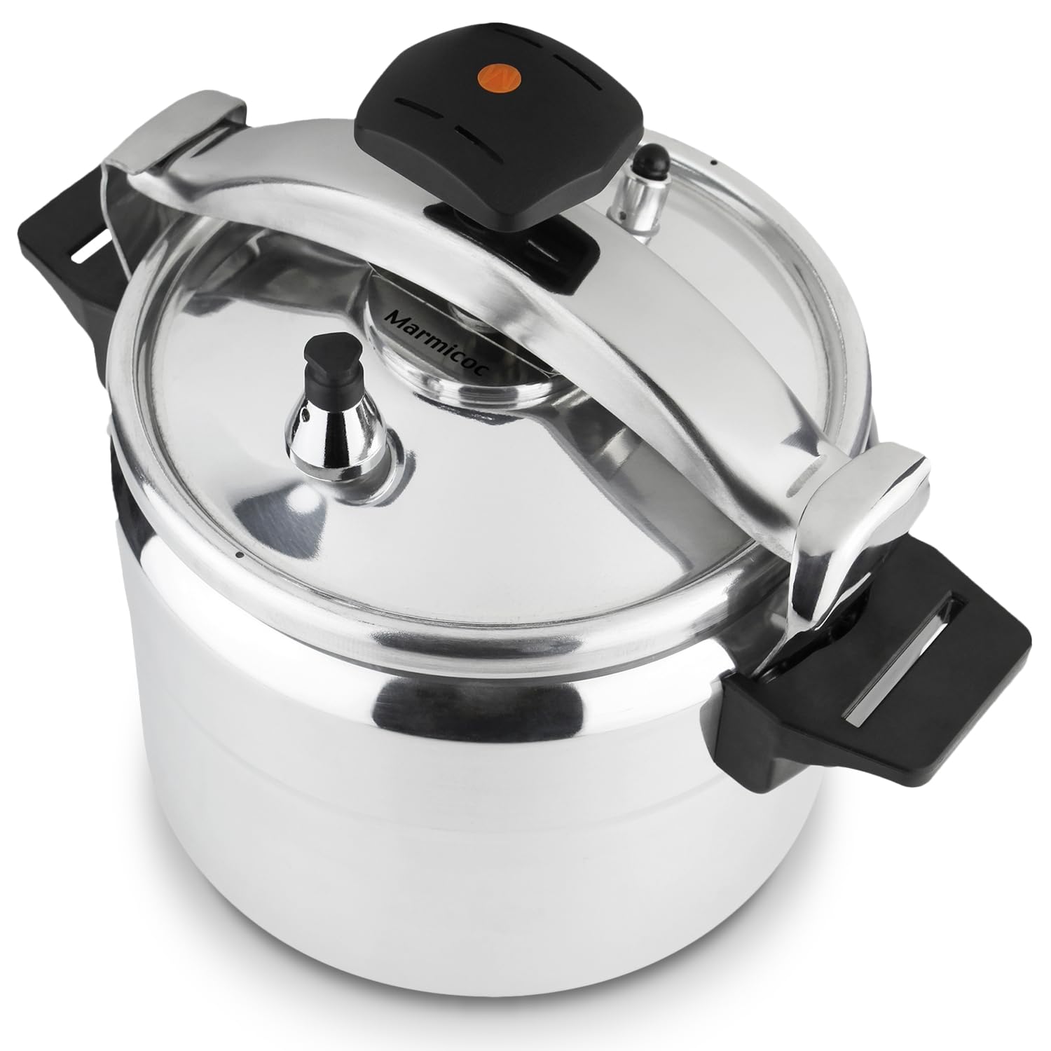 Alumax - Olla a Presión Tradicional de 10L, Aluminio Extra Grueso, 3 Sistemas de Seguridad, Compatible con Vitrocerámica, Gas y Eléctrica