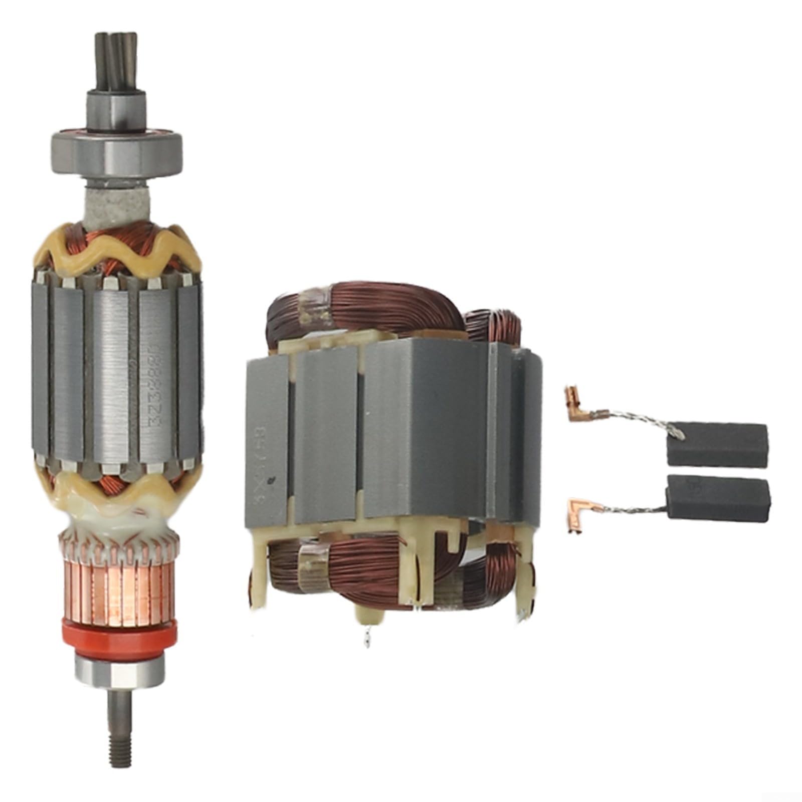 Spazzole di Carbonio, Kit di Ricambio for HR4003C HR4013C HR4001CX HR4011C HR4001C Include statore, rotore, 2 spazzole di Carbone da 6,5x11x25 mm, Confezione da 4