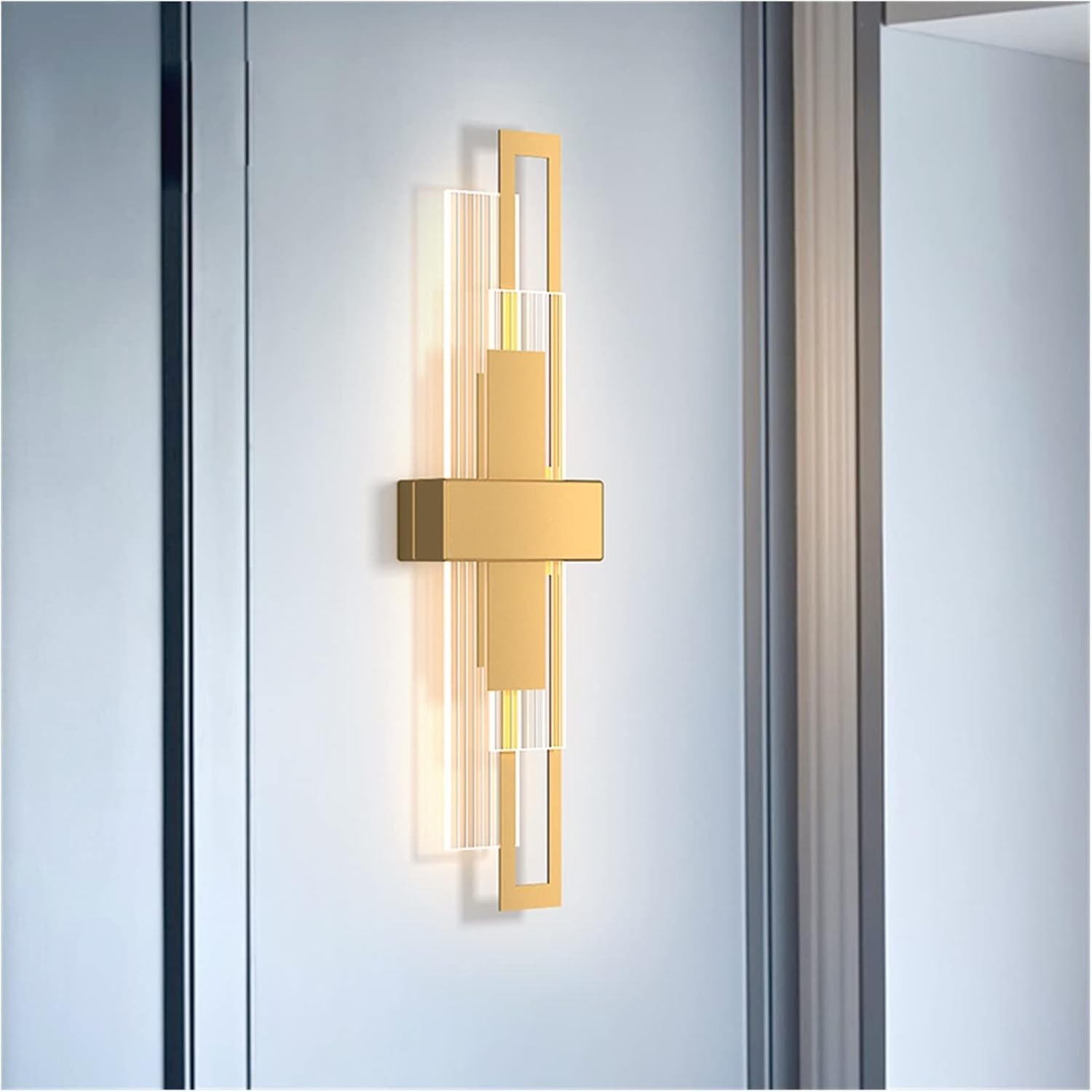 SMCCYYSD Wall lamp, Modern Lamp Gold Bedroom Bedside - Minimalist Living Room Background Aisle Lamp, Pendant Light