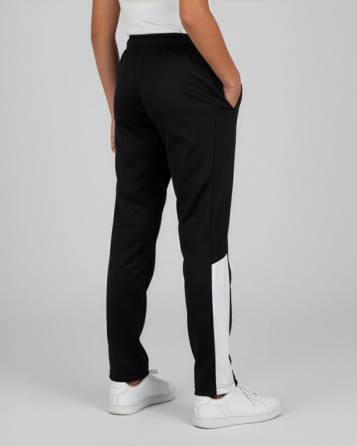 Real Essentials 3 Pack: Boys' Tricot Open Bottom Sweatpants - Athletic Running Pants with Pockets for Kids Teens Youth - Image 6