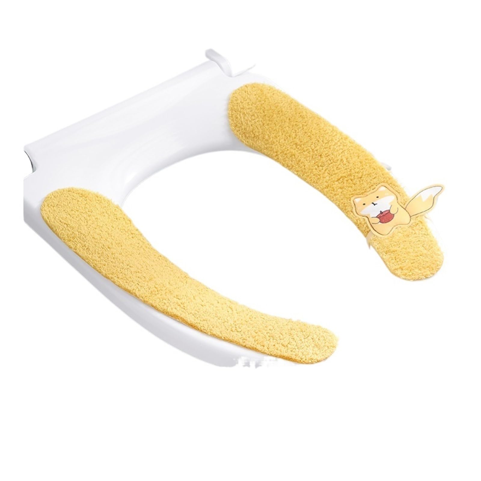 HLAVORTEXA 2pair Toilet Cushion Household Toilet Sticker Adhesive Type Toilet Cushion Four Seasons Universal Winter Toilet Cover(Yellow)