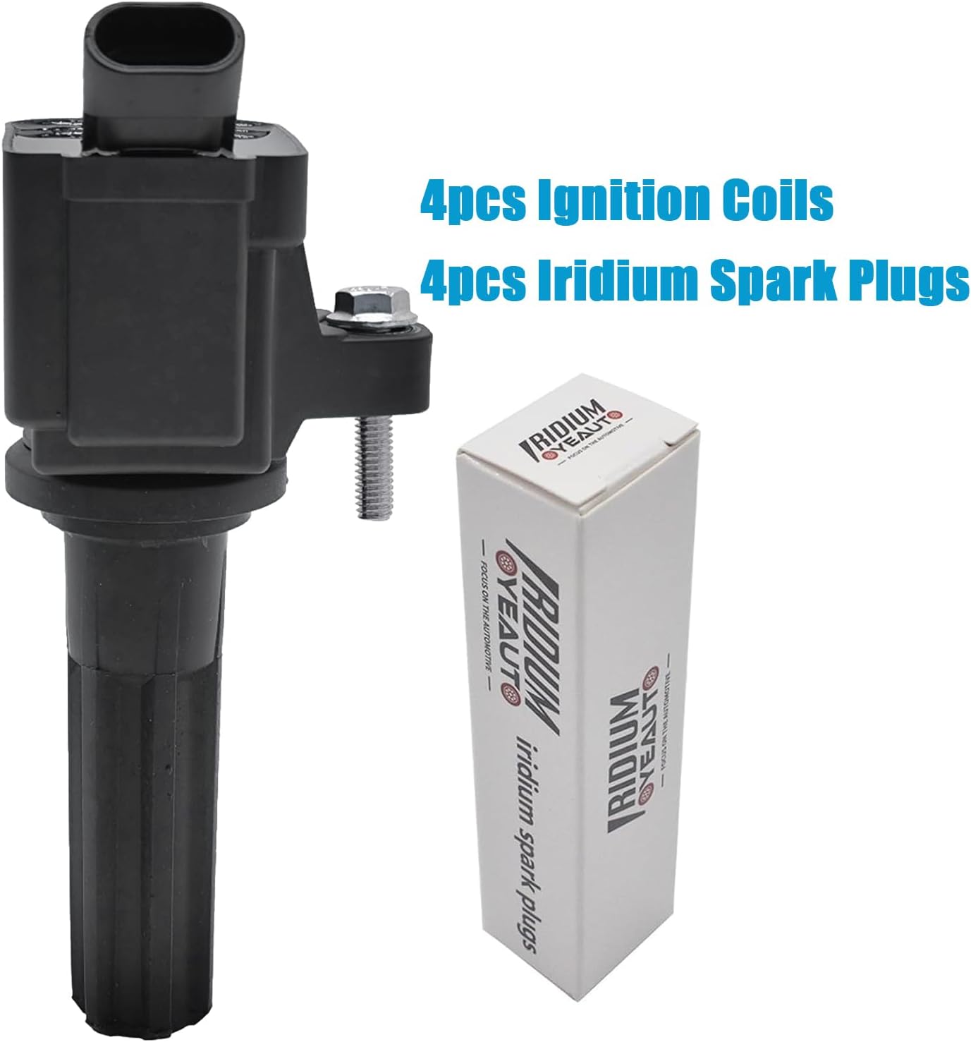 UF497 Ignition Coil Packs 12612369 with Iridium Spark Plugs 5019 Set of 6PCS Fit for GMC Envoy 2006-2009&Chevrolet Trailblazer 2006-2009&Isuzu Ascender 2006-2008&Saab 9-7x 2006-2009&Buick 4.2L L6