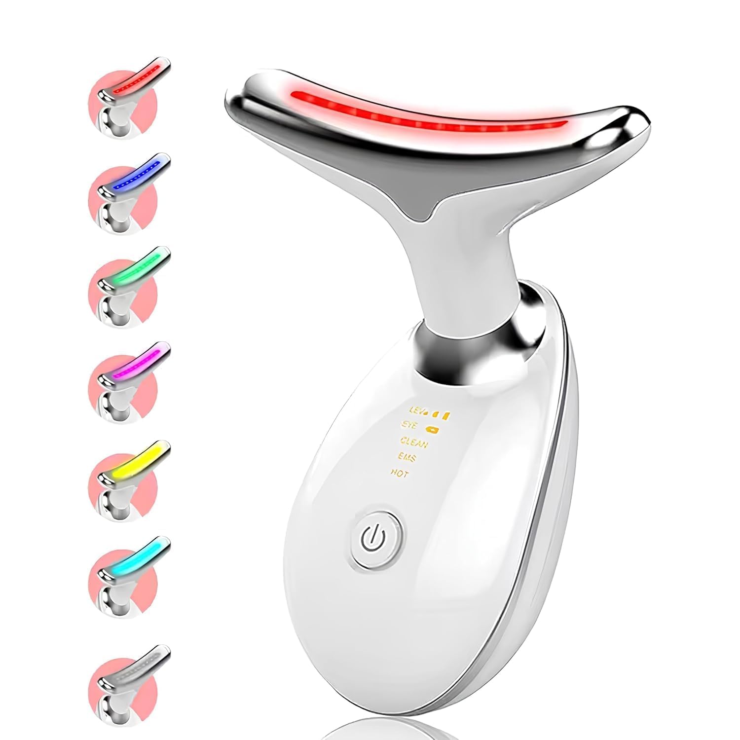 7 in 1 Wrinkle Remover Face Massager | LED Light Therapy Facial