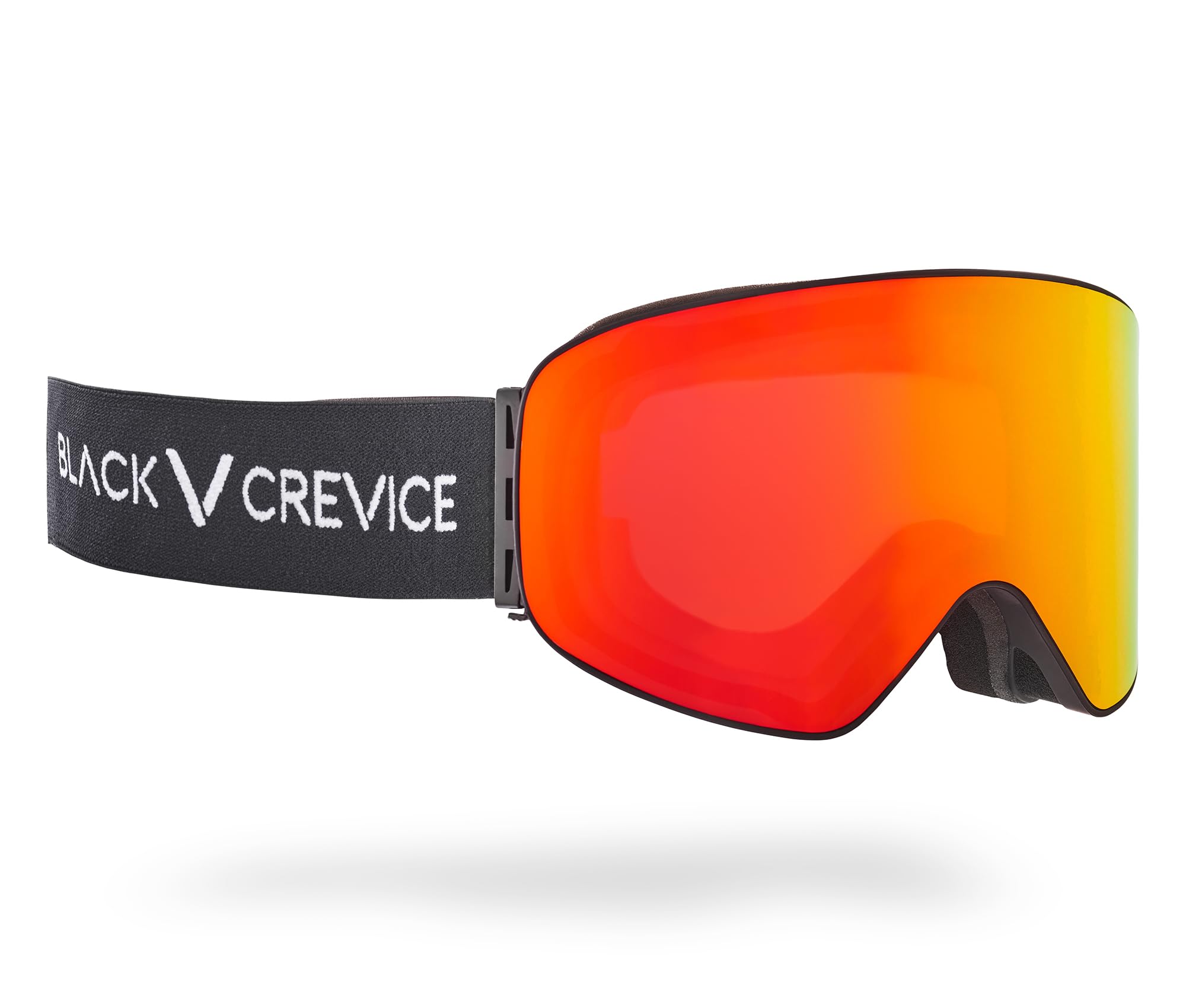 Black Crevice Masque de Ski avec Verres cylindriques Adulte (Unisexe)