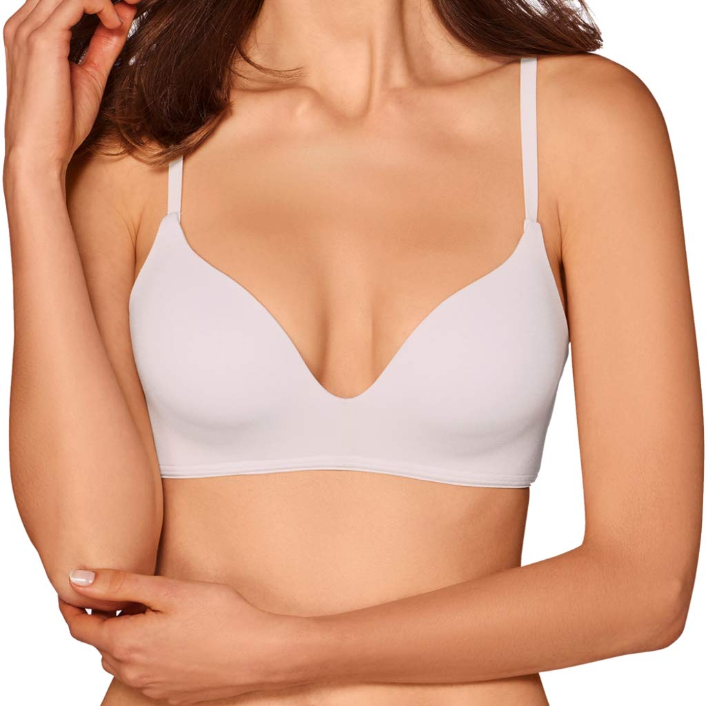 Sloggi Women's White - Light Combination Wow Embrace P Wireless Bra, White (White Light Combination M015), Dd (Manufacturer Size: XX-Large+)
