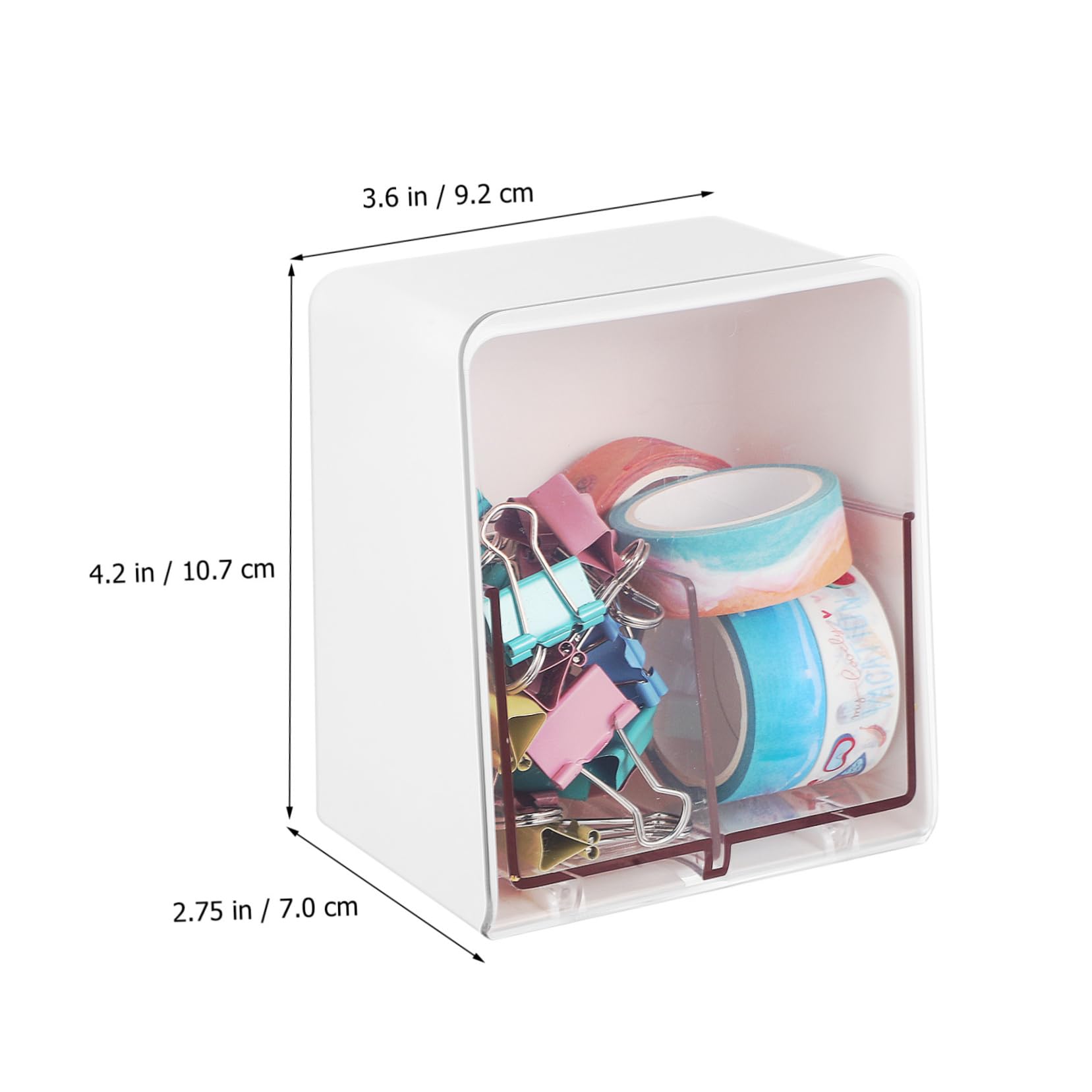 Ciieeo 5 Stück Baumwollstäbchen Halter mit Fächern Aufbewahrungsbox für Bad Kosmetik Platzsparend Große Kapazität für Schlafzimmer Badezimmer