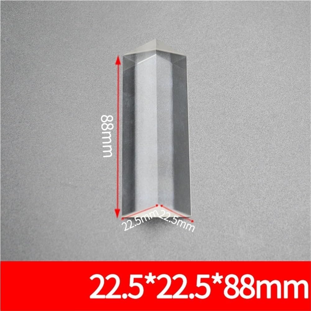 Prisme isocèle à Angle Droit, Longueur 15/50/87/20/60 mm, Prisme de Haute précision, réfraction 90 degrés, Verre Optique Non revêtu (10 x 10 30 mm)