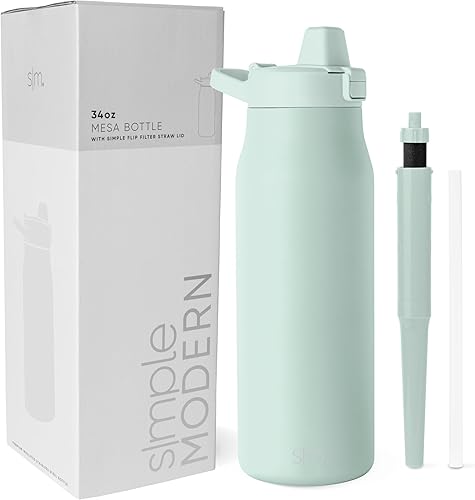 Simple Modern Botella de agua filtrada  Botellas de agua de viaje con filtro de carbono de acero inoxidable aisladas  Reutilizable para agua potable disponible en Yaxa Guatemala