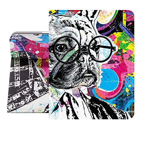 Berkin Arts for iPad (A16) 11th Generation 11 Inch 2025 iPad 10th 10.9 inch 2022 Folio Case Premium Leather Cover Maximalism English Bulldog Portrait