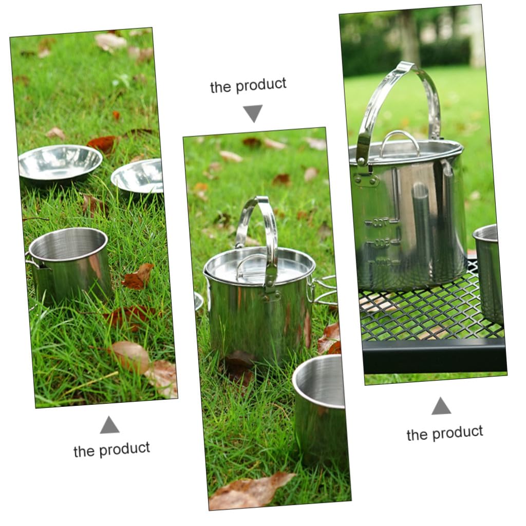 Gatuida 1 set Portatile Inossidabile per Picnic e Escursioni Multi Funzionali e Facile Trasportare Utensili Completi per Outdoor