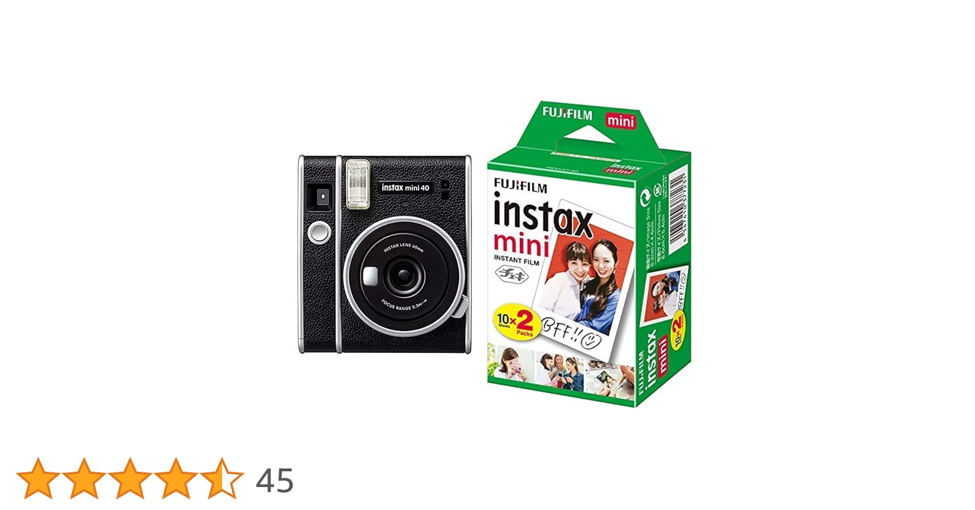 Amazon | FUJIFILM インスタントカメラ チェキ instax mini 40 INS