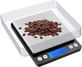 Dejaf Digital Kitchen Scale 3000g/0.1g Food Scale Mini Size with Backlit LCD Display and Tare Function Stainless Steel Multi-Function Mini Scale for Food / Kitchen / Oven / Weight /Coffee Scales