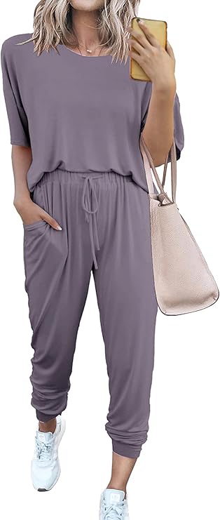 PRETTYGARDEN Women's Two Piece Sets 2025 Summer Spring Jogger Pants Travel Vacation Lounge Outfits Airplane Matching Clothes
