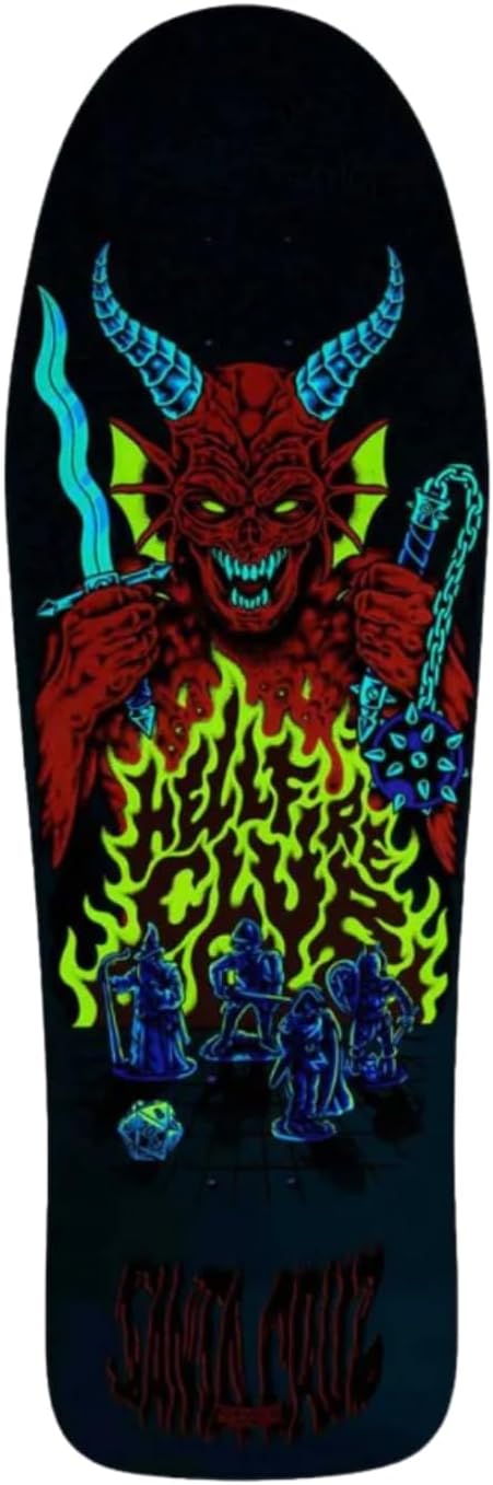 Santa Cruz Stranger Things Knox Hellfire Pit 10.07in x 31.275in Skateboard Decks