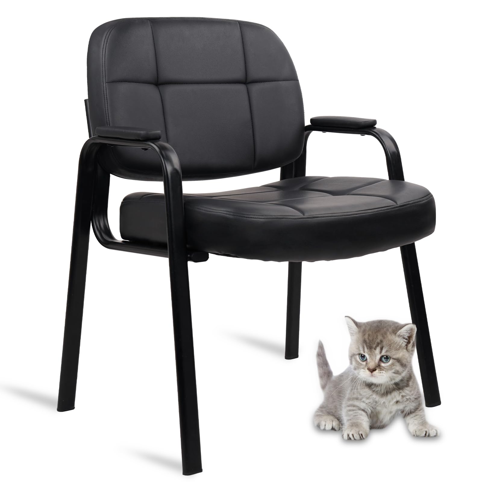 CLATINA Big & Tall 500 lbs Leather Office Reception Chair