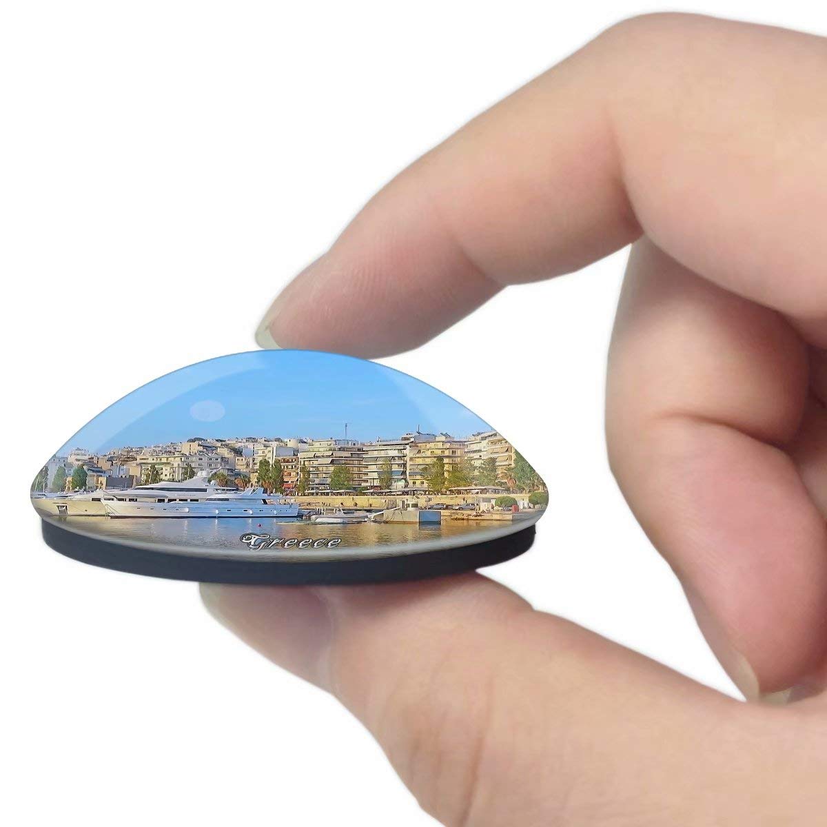 Magnete per frigorifero laterale Grecia, souvenir da viaggio in città