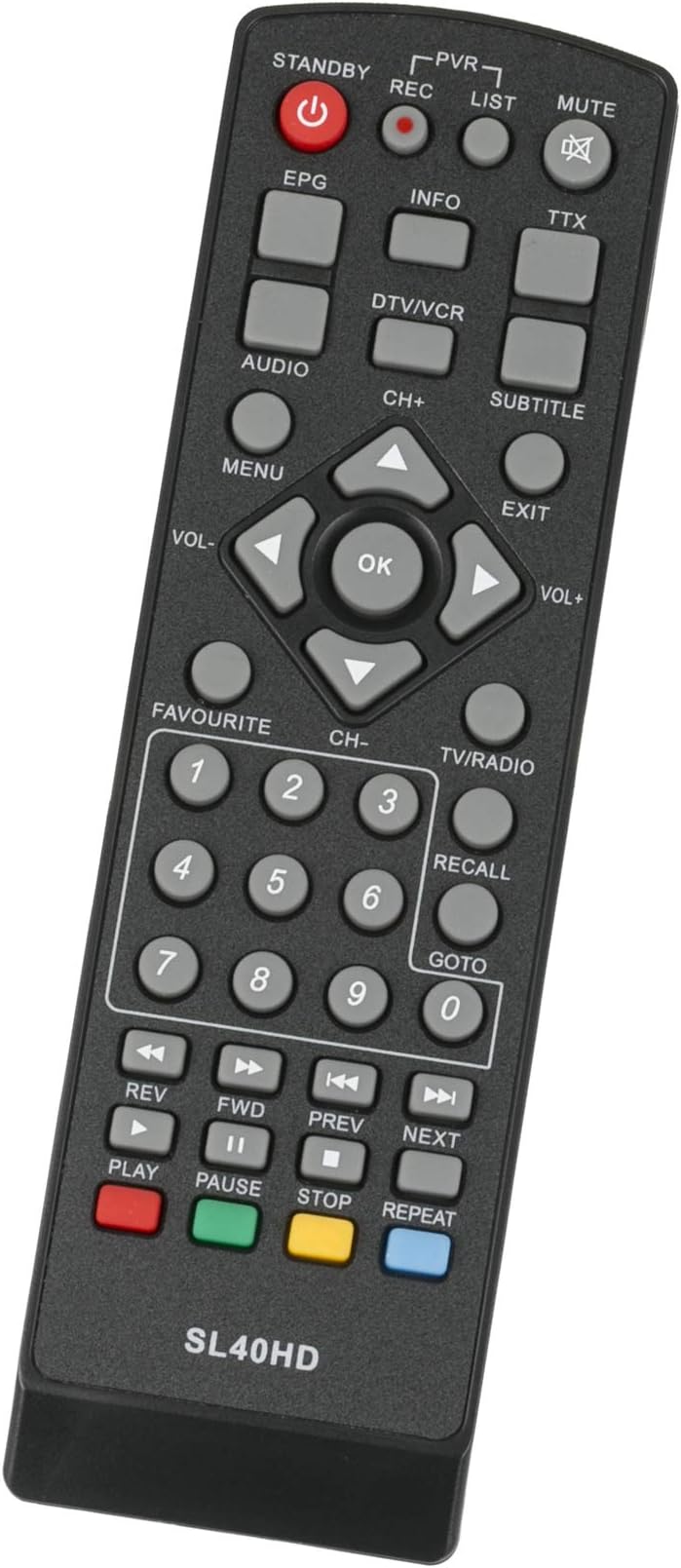 ALLIMITY SL 40 HD Remote Control Replacement for COMAG SATELLITE RECEIVER M01 SL40HD HD25