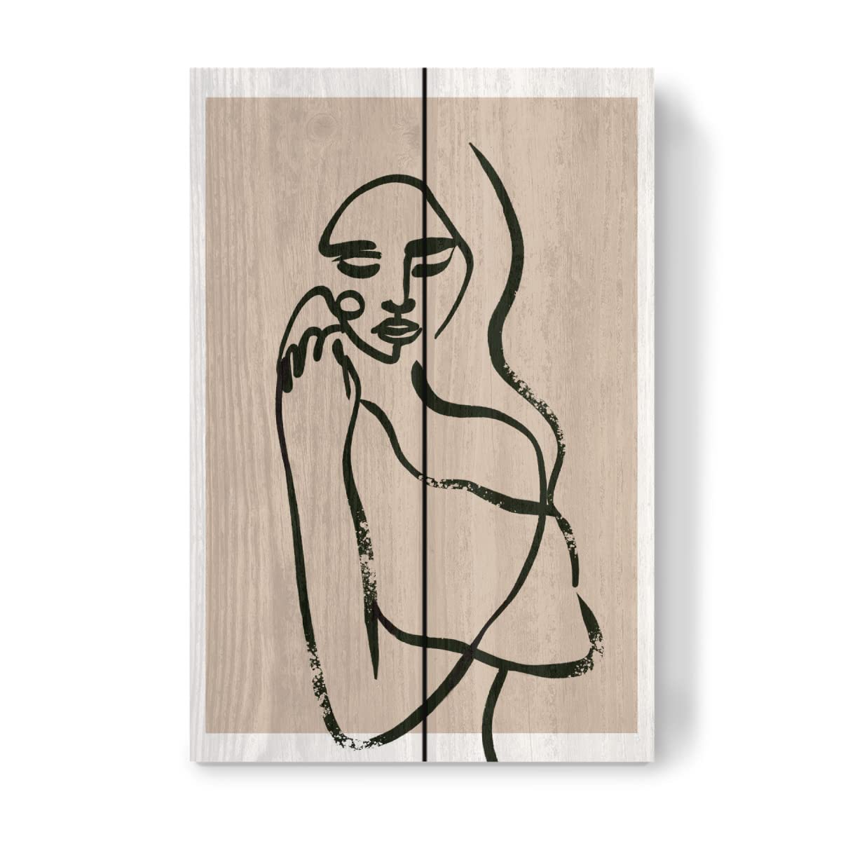 artboxONE Holzbild 30x20 cm Abstrakt Desire (Fineline Art) von Künstler treechild