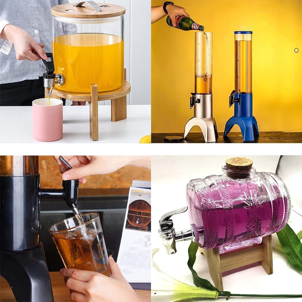 2 Rubinetti Di Ricambio Per Dispenser – In Plastica Senza BPA, Guarnizioni In Silicone, Per Acqua, Vino, Succhi E Birra