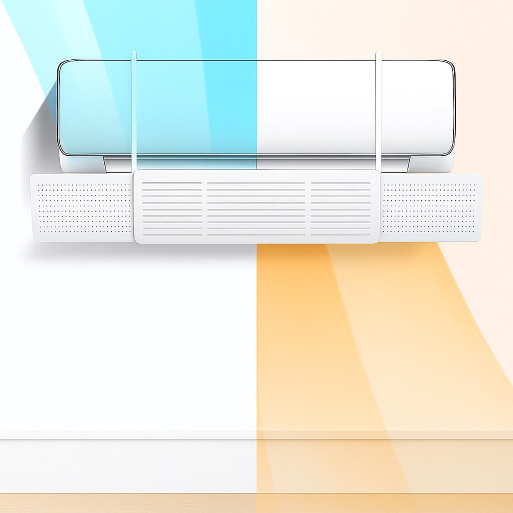 Klimaanlage Windabweiser universal – Air Conditioner Deflektor Wandgerät – Verstellbarer Luftabweiser gegen Zugluft – Klimaanlage Zubehör