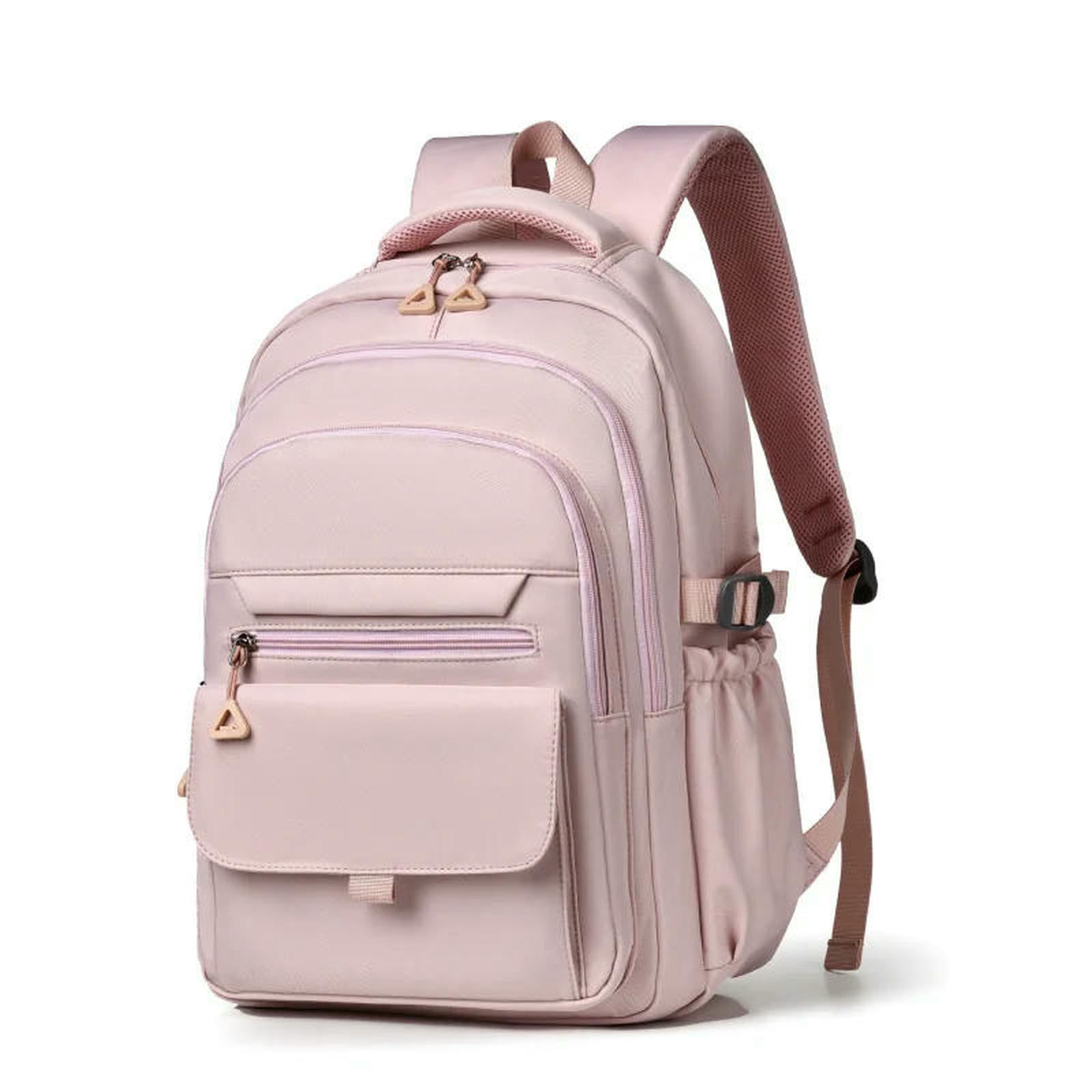 Hsqfcbd Pink School Bag Backpack With Laptop Compartment And Multiple Pockets For Middle School, High College Students