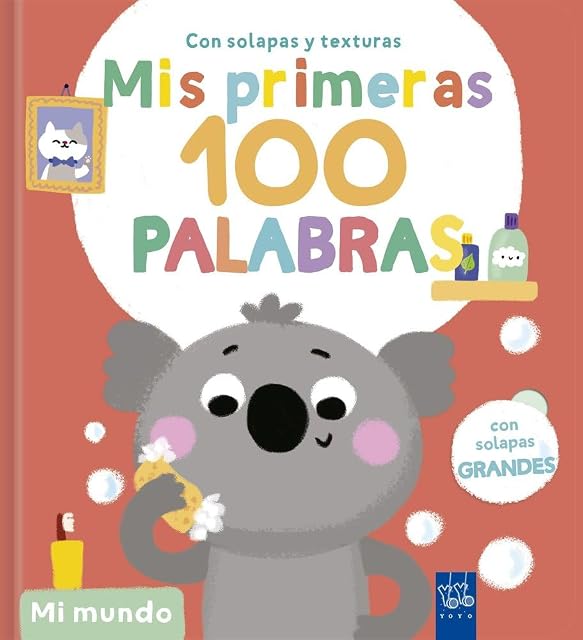 Portada de Mis primeras 100 palabras con texturas. Mi mundo