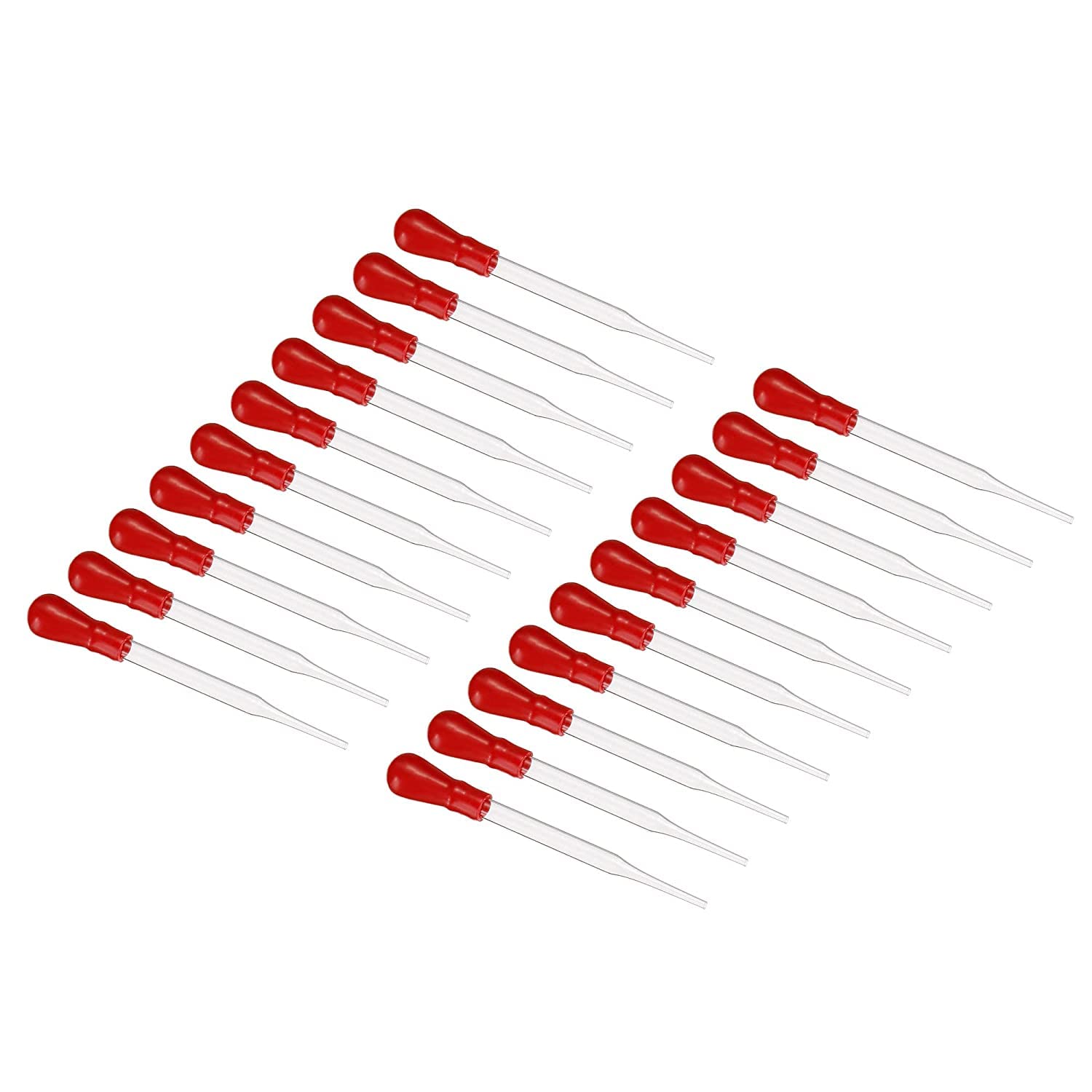 Salco Dropper Pipettes, 20pcs Non-Graduated Reusable Glass Pipette with Rubber Cap for Transfer Liquid for Laboratory, Chemistry, Clear 3.54" Length (7.87") (B0BPXN132V) Amazon Price History, Amazon Price Tracker
