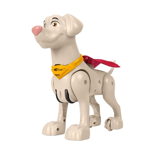 Fisher-Price DC Liga de Super Mascotas Pup, Pup y Away Krypto Figuras de juguete (Mattel HJF35)