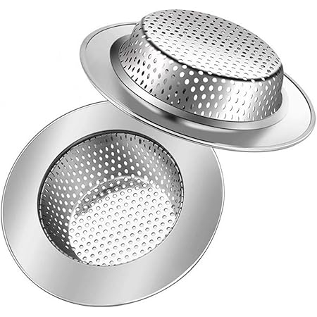 Amazon Gongxiang パンチング ゴミ受け ステンレス製 排水口 ゴミ受け 2個セット 洗面所 キッチン用 排水溝 浅型 排水口 サイズ 7cm 4 3cm 9cm 5 5cm 排水口水切りカゴ オンライン通販