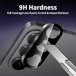 Pack de 3 protecteurs d'objectif pour Samsung Galaxy S26, protecteur d'objectif en verre trempé 9H pour Galaxy S26 [n'affecte pas les photos de nuit]
