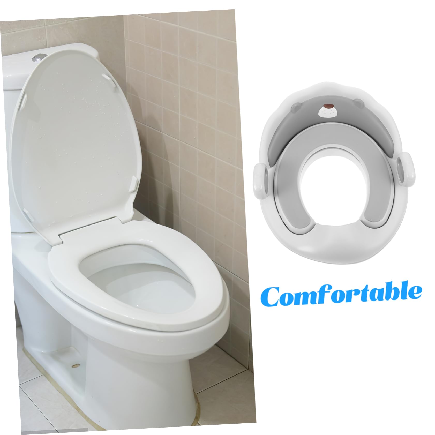 Vaguelly Asiento de Inodoro para Niños, Portátil y Antideslizante, de Pp y Tpe, para Entrenamiento Baño