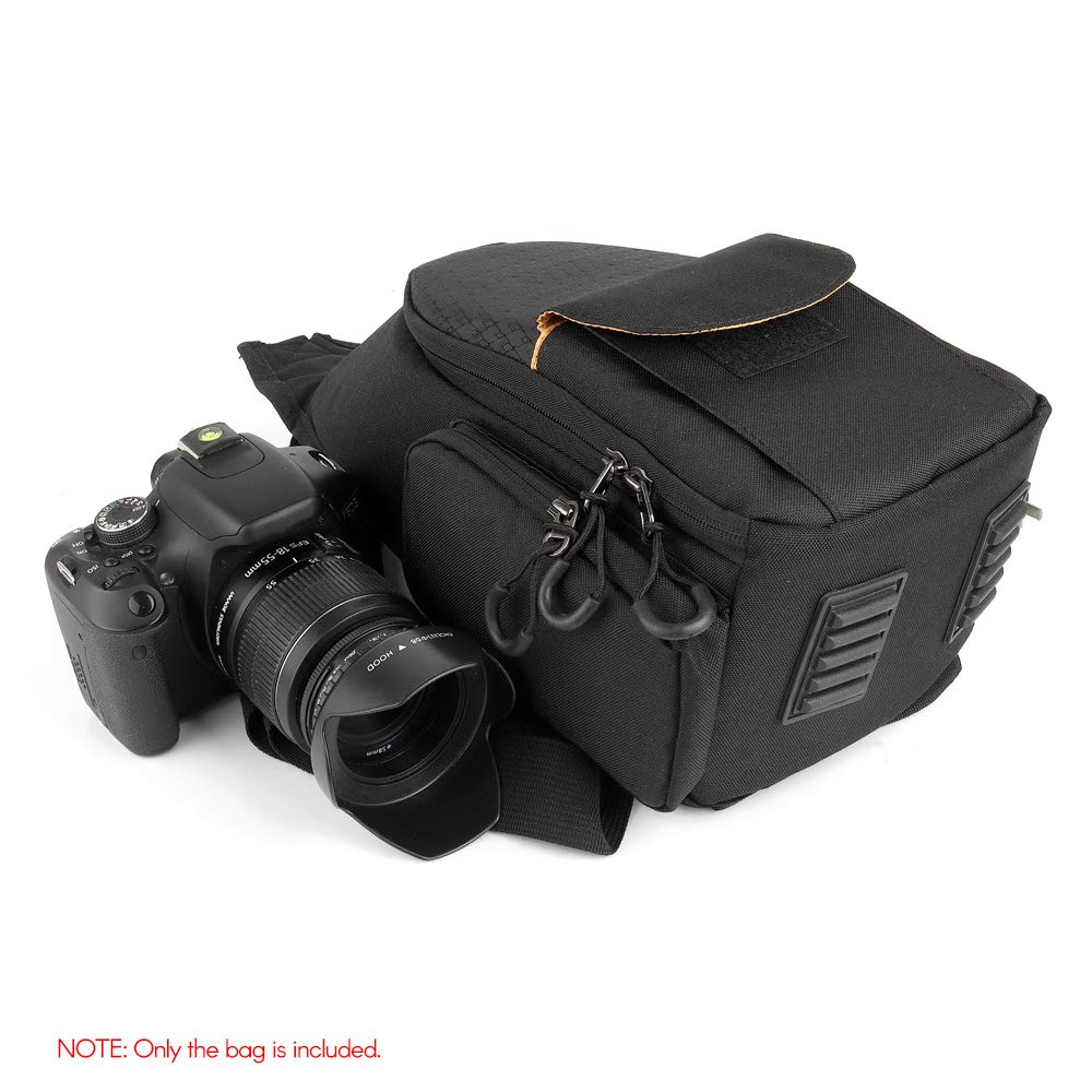 Borsa a tracolla per fotocamera SLR DSLR Fotografia Gear Impermeabile Anti-Shock Imbottitura Custodia con Tasche Laterali Tessuto di Nylon Accessorio Petto