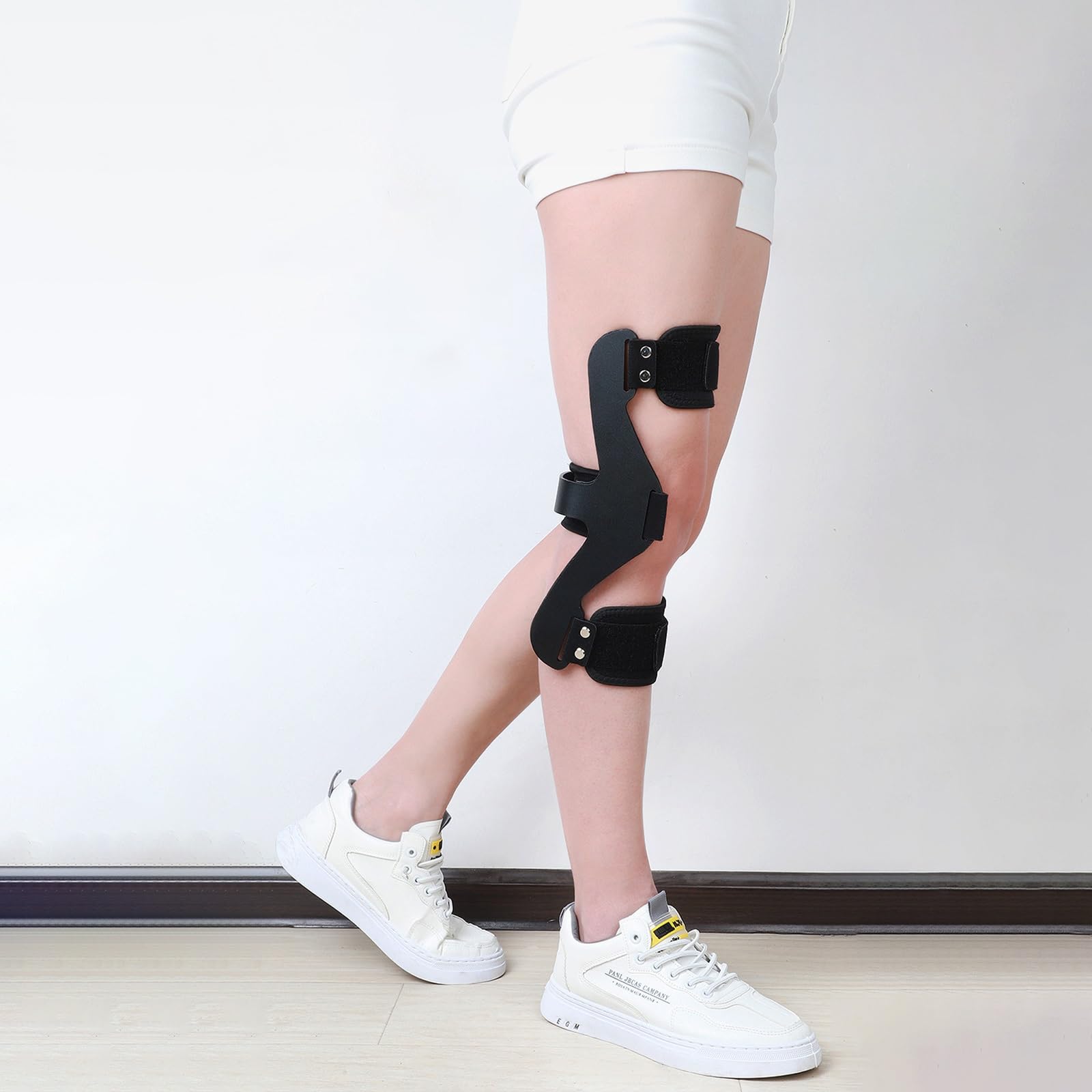Genérico Inmovilizador de Rodilla, Rodillera de hiperextensión de Rodilla, Protector inmovilizador de Soporte de Rodilla Ajustable, for hiperextensión de Rodilla(L)