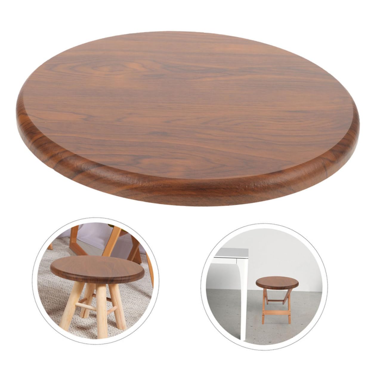 Cabilock Sgabelli Legno Rotondi di Ricambio, Seduta in Legno per Sedia, 2 Pezzi, Semplice ed Elegante, per Casa e Ufficio