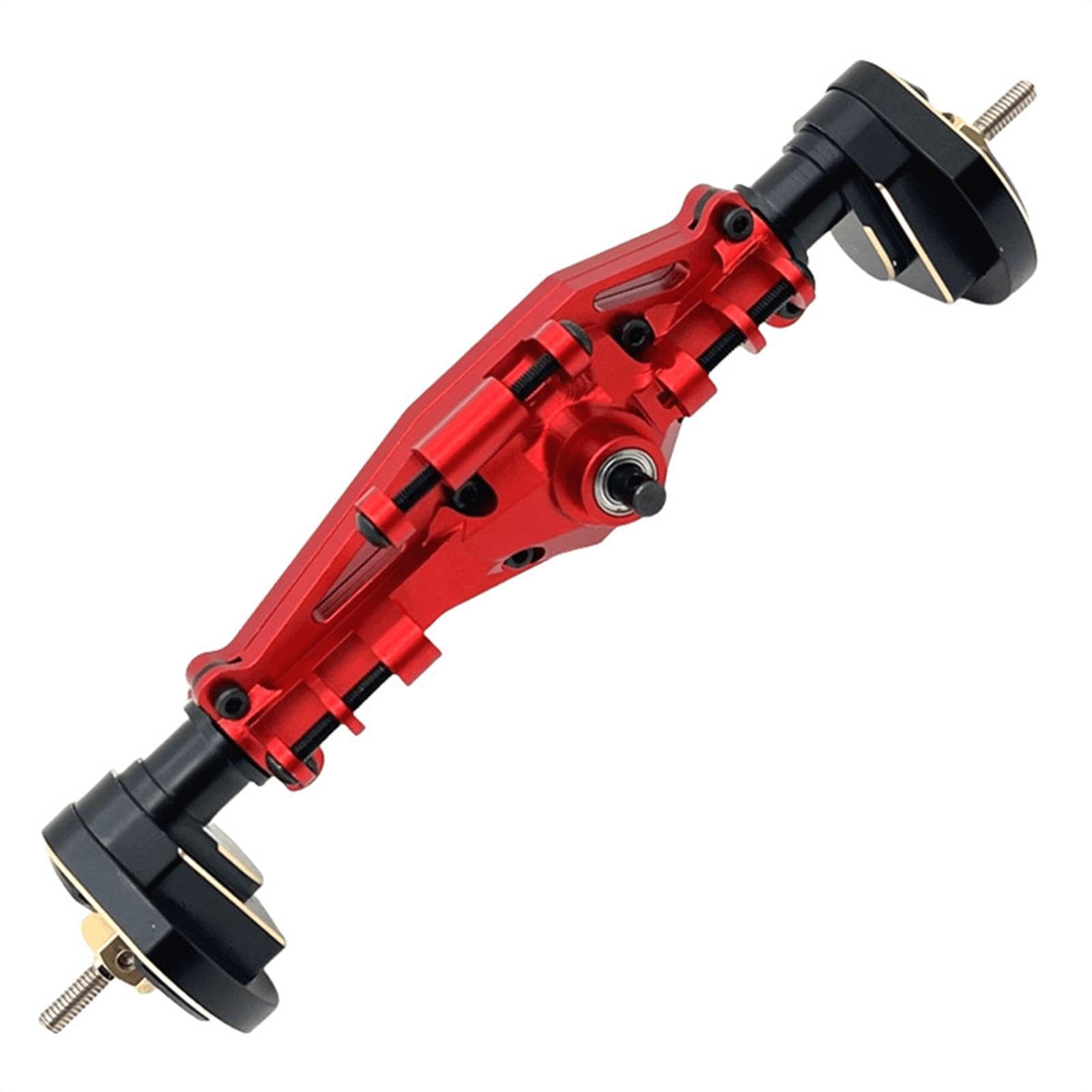 Ejes para Coches RC, Ejes Delanteros Y Traseros, Accesorios de Montaje, Aluminio Y Hierro Mecanizados con Precisión CNC, Fácil Instalación, Actualizac, Rojo