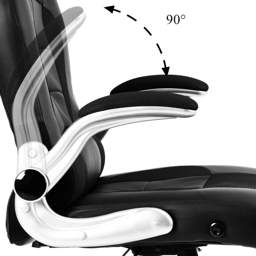ergonomiczne krzesło biurowe Krzesło biurowe, ergonomiczne skórzane krzesło biurowe dla kadry kierowniczej, biurko, komputer, obrotowy fotel z wysokim oparciem i ergonomicznym segmentowanym oparciem